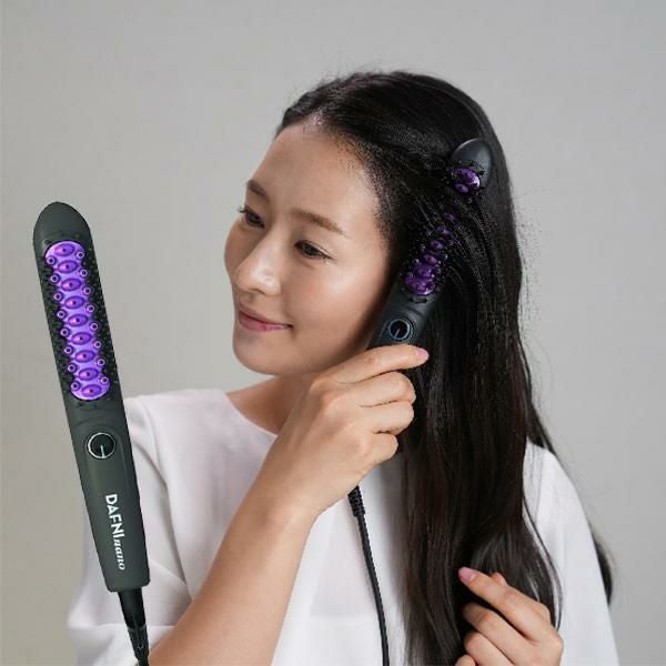 DAFNI nano ブラシ型ヘアアイロン ストレート ダフニ ヘアアイロン