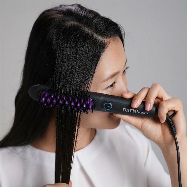 DAFNI nano ブラシ型ヘアアイロン ストレート ダフニ ヘアアイロン