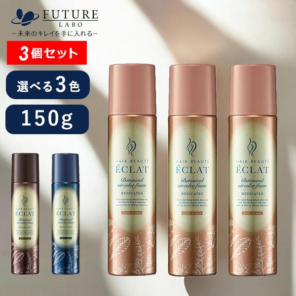 ÉCLAT ヘアカラー ライトブラウン 80g×2本　ヘアボーテ ヘアボーテ エクラ ボタニカルエアカラーフォーム ライトブラウン