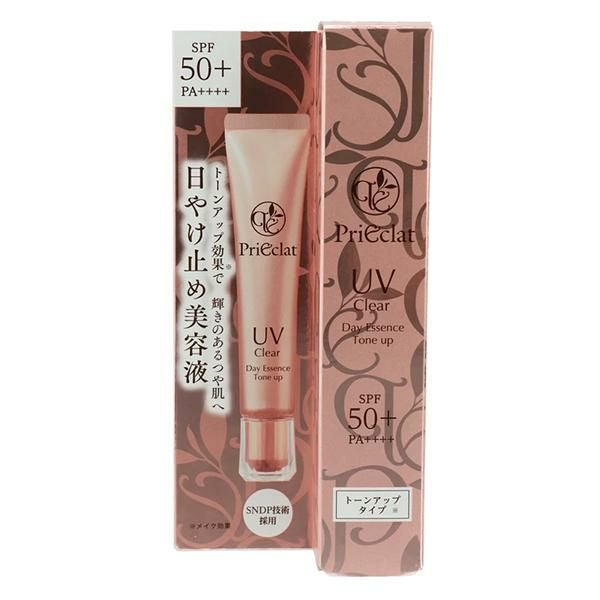 プリエクラ UVクリアデイエッセンス トーンアップ つや肌へ 紫外線対策