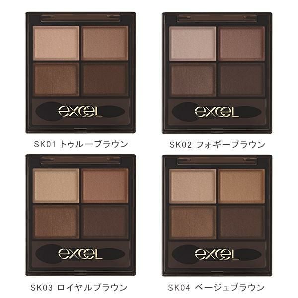 最大12%クーポン】エクセル スキニーリッチシャドウ N 4色パレット
