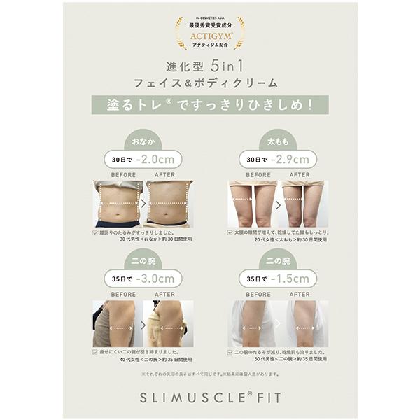 SLIMUSCLE FIT CREAM 120g メリハリボディ 保湿 美肌成分 角層まで